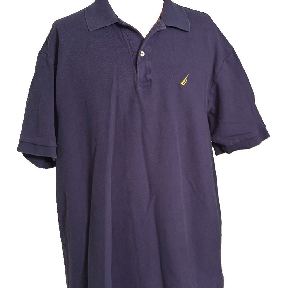Nautica Polo Shirt Men's XL Extra‎ Large 100% Cotton